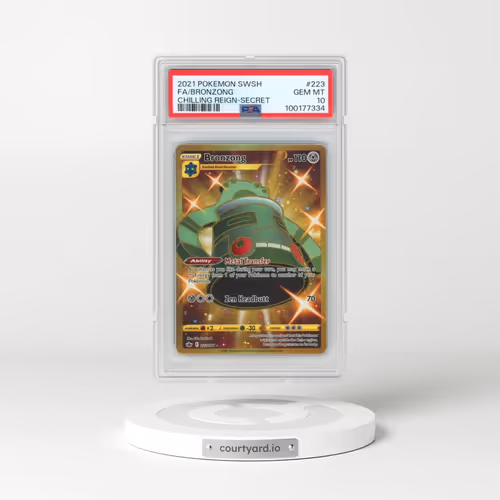 2021 Pokémon Sword & Shield Chilling Reign #223 Bronzong - Full Art Secret (PSA 10 GEM MINT)