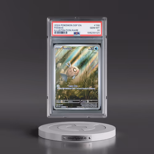 2024 Pokémon Ssp EN-Surging Sparks #198 Feebas - Illustration Rare (PSA 10 GEM MINT)