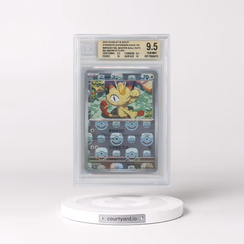 2023 Pokémon Card 151 #052 Meowth - Reverse Holo Master Ball (BGS 9.5 GEM MINT)