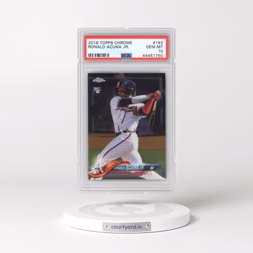 2018 Topps Chrome #193 Ronald Acuna Jr. (PSA 10 GEM MINT)