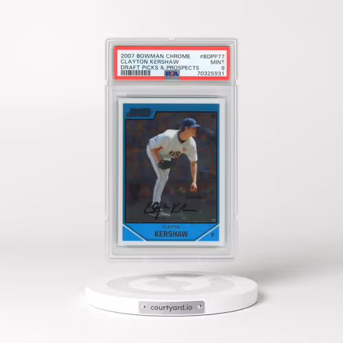 2007 Bowman Chrome Draft Picks & Prospects #BDPP77 Clayton Kershaw (PSA 9 MINT)