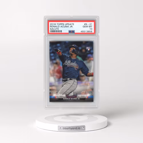 2018 Topps Update Salute #S-21 Ronald Acuna Jr. (PSA 10 GEM MINT)