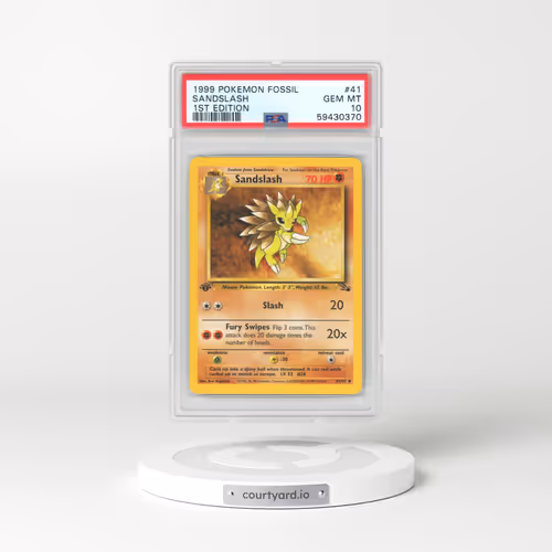 1999 Pokémon Fossil #41 Sandslash - 1st Edition (PSA 10 GEM MINT)