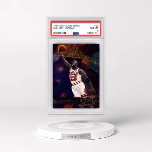 1997 Metal Universe #23 Michael Jordan (PSA 8 NM-MT)