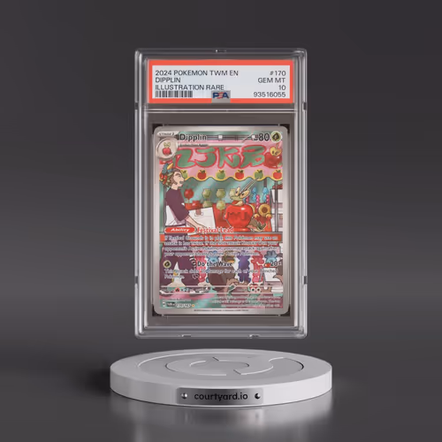 2024 Pokémon Twm EN-Twilight Masquerade #170 Dipplin - Illustration Rare (PSA 10 GEM MINT)