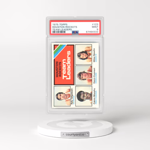1975 Topps #123 Houston Rockets - Team Leaders (PSA 9 MINT)