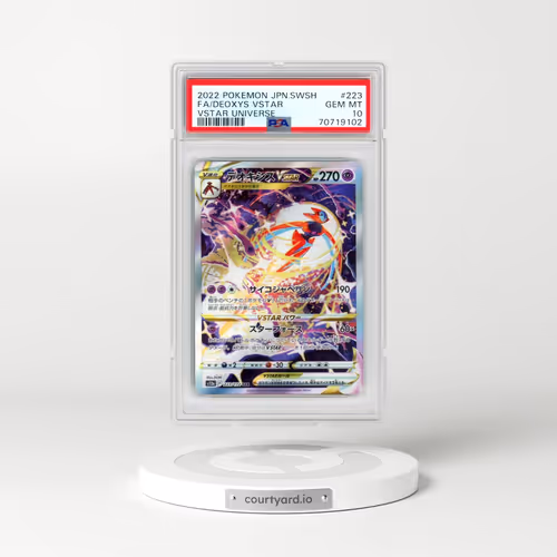2022 Pokémon Sword & Shield Vstar Universe #223 Deoxys Vstar - Full Art (PSA 10 GEM MINT)