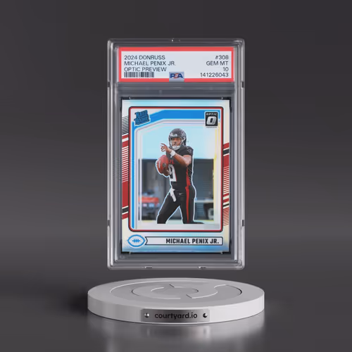 2024 Panini Donruss #308 Michael Penix Jr. - Optic Preview (PSA 10 GEM MINT)