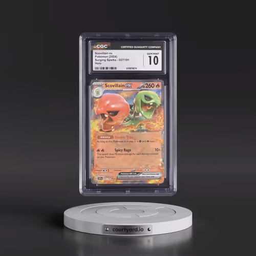 2024 Surging Sparks - SSP EN #037/191 Scovillain ex - Holo (CGC 10 GEM MINT)