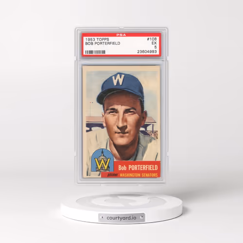 1953 Topps #108 Bob Porterfield (PSA 5 EX)