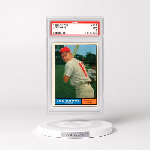 1961 Topps #179 Joe Koppe (PSA 7 NM)