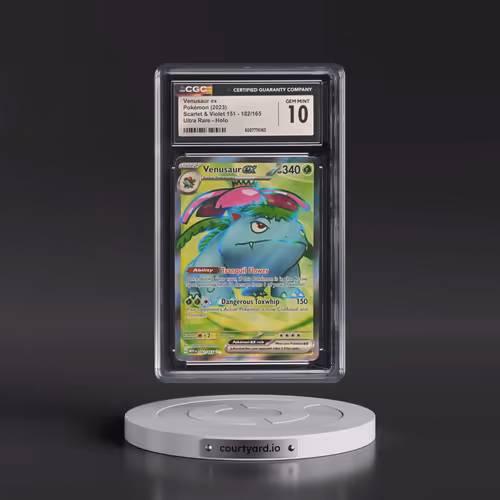 2023 Scarlet & Violet 151 - MEW EN #182/165 Venusaur ex - Ultra Rare Holo (CGC 10 GEM MINT)