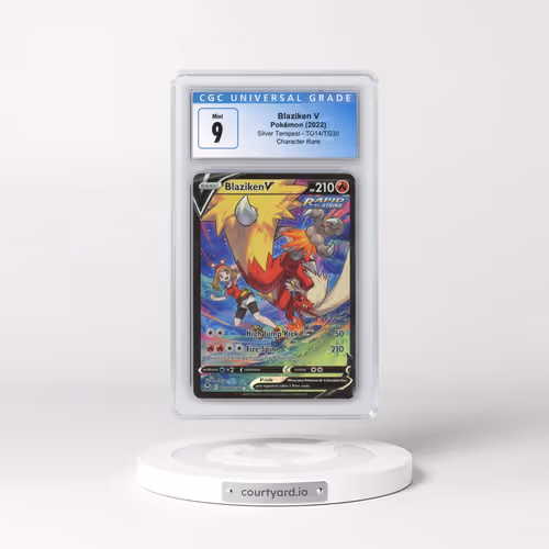 2022 Silver Tempest #TG14/TG30 Blaziken V - Trainer Gallery Holo (CGC 9 MINT)