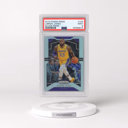 2019 Panini Prizm #129 LeBron James - Silver Prizm (PSA 9 MINT)
