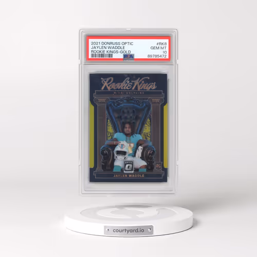 2021 Panini Donruss Optic Rookie Kings #RK8 Jaylen Waddle - Gold (PSA 10 GEM MINT)