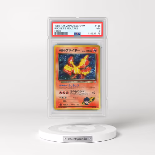 1998 Pokémon Gym #146 Rocket's Moltres - Holo (PSA 7 NM)