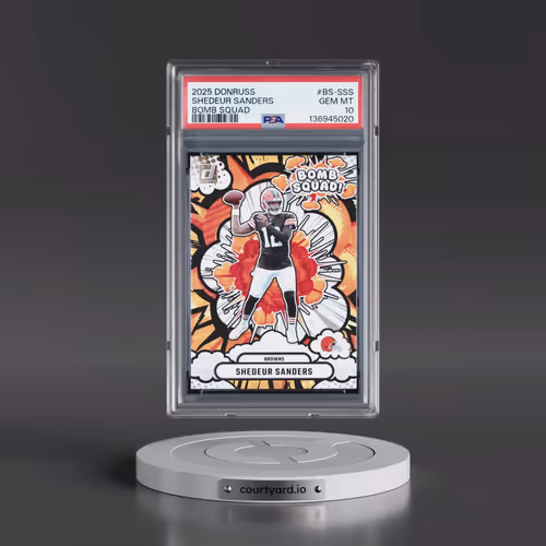 2025 Panini Donruss Bomb Squad #BS-SSS Shedeur Sanders (PSA 10 GEM MINT)