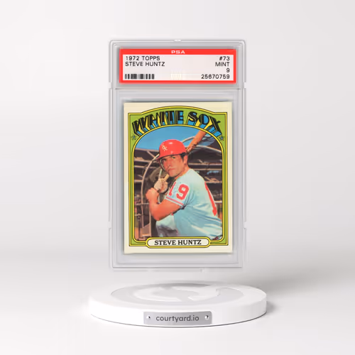 1972 Topps #73 Steve Huntz (PSA 9 MINT)