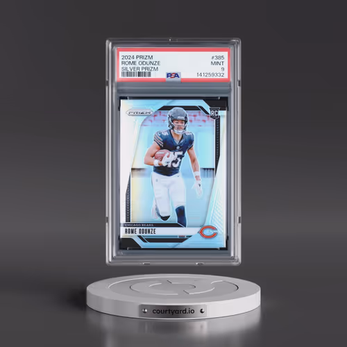 2024 Panini Prizm #385 Rome Odunze - Silver Prizm (PSA 9 MINT)