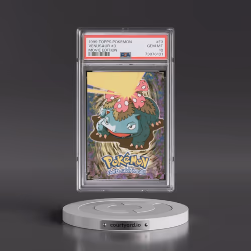 1999 Topps Pokémon the Movie Edt #E3 Venusaur #3 (PSA 10 GEM MINT)