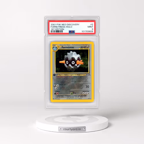 2001 Pokémon Neo Discovery #2 Forretress - 1st Edition Holo (PSA 9 MINT)