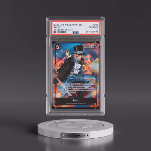2023 One Piece OP04-Kingdoms of Intrigue #083 Sabo - Alternate Art (PSA 10 GEM MINT)