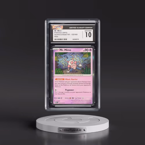 2023 Scarlet & Violet 151 - MEW EN #122/165 Mr. Mime - Holo (CGC 10 GEM MINT)