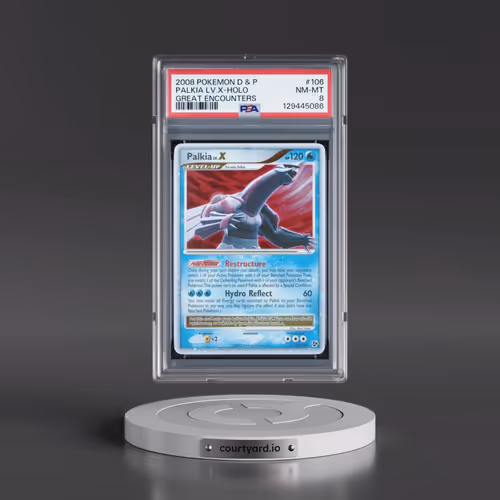 2008 Pokémon Diamond & Pearl Great Encounters #106 Palkia LV.X - Holo (PSA 8 NM-MT)
