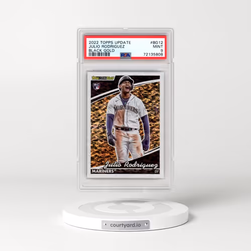 2022 Topps Update Black Gold #BG12 Julio Rodriguez (PSA 9 MINT)
