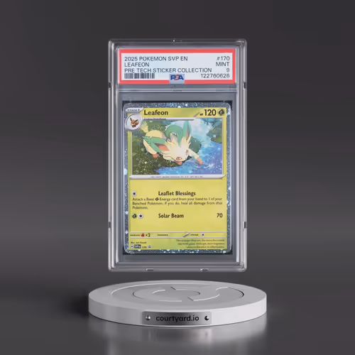 2025 Pokémon Svp EN-SV Black Star Promo #170 Leafeon - Prismatic Evolutions Tech Sticker Collection