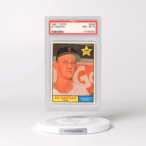 1961 Topps #248 Ed Keegan (PSA 8 NM-MT)