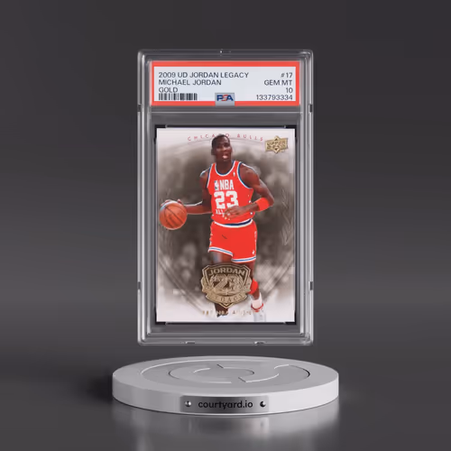 2009 Upper Deck Jordan Legacy Gold #17 Michael Jordan (PSA 10 GEM MINT)
