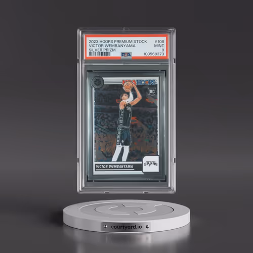 2023 Panini Hoops Premium Stock #108 Victor Wembanyama - Silver Prizm (PSA 9 MINT)