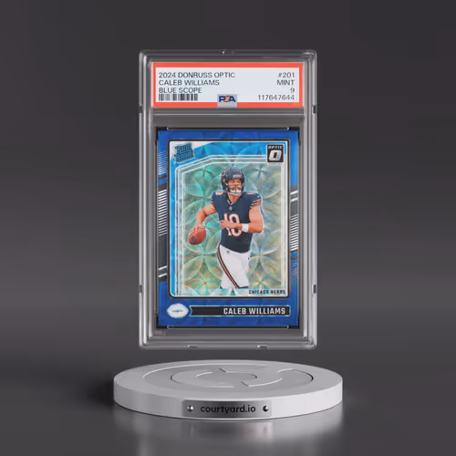 2024 Panini Donruss Optic #201 Caleb Williams - Blue Scope (PSA 9 MINT)
