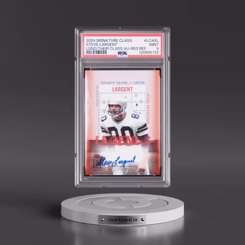 2024 Topps Signature Class Legends of Their Class Autographs #LCASL Steve Largent - Red Refractor (P