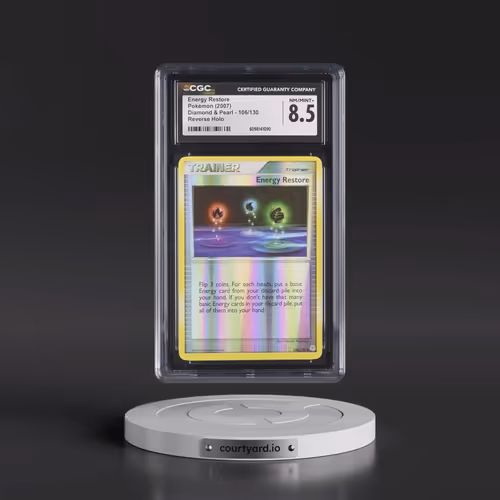 2007 Diamond & Pearl #106/130 Energy Restore - Reverse Holo (CGC 8.5 NM-MT+)