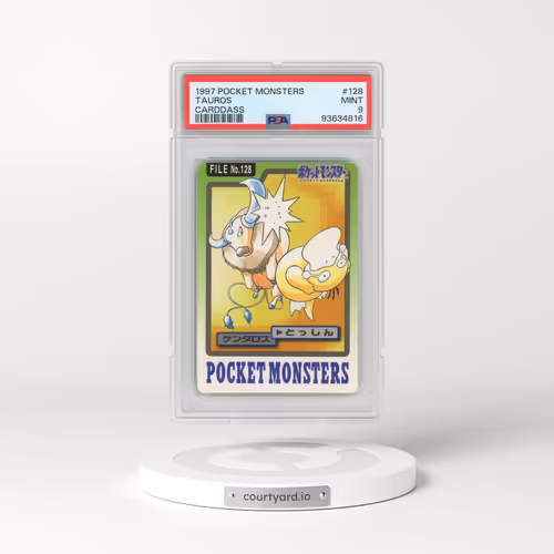 1997 Pocket Monsters Carddass #128 Tauros (PSA 9 MINT)