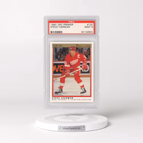 1990 O-Pee-Chee Premier #130 Steve Yzerman (PSA 9 MINT)