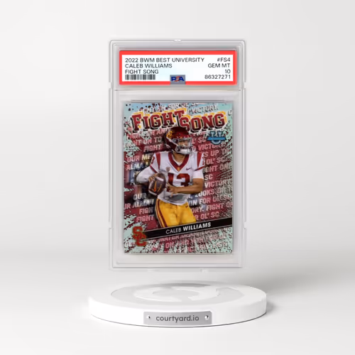 2022 Bowman's Best University Fight Song #FS4 Caleb Williams (PSA 10 GEM MINT)