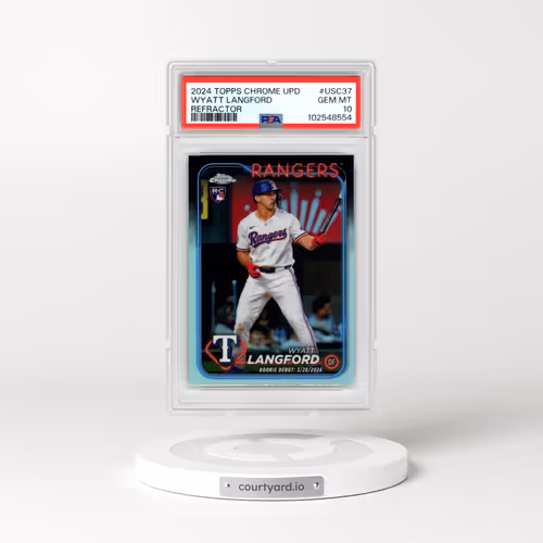 2024 Topps Chrome Update #USC37 Wyatt Langford - Refractor (PSA 10 GEM MINT)