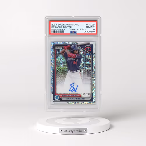 2024 Bowman Chrome Prospect Autographs #CPAEB Eduardo Beltre - Speckle Refractor (PSA 10 GEM MINT)