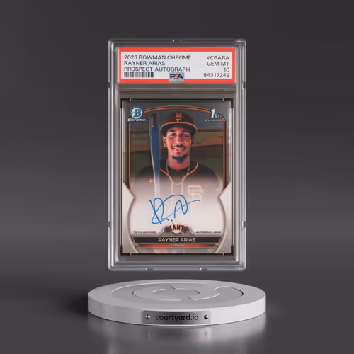 2023 Bowman Chrome Prospect Autographs #CPARA Rayner Arias (PSA 10 GEM MINT)
