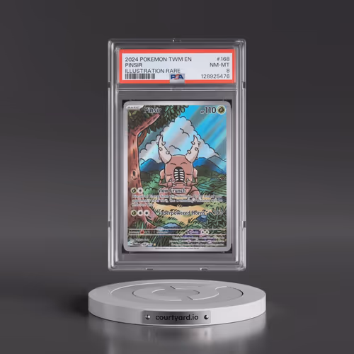 2024 Pokémon Twm EN-Twilight Masquerade #168 Pinsir - Illustration Rare (PSA 8 NM-MT)