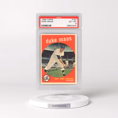 1959 Topps #167 Duke Maas (PSA 6 EX-MT)