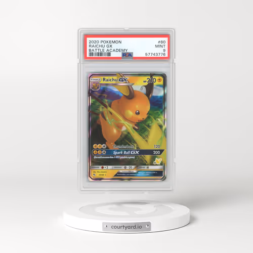 2020 Pokémon Battle Academy #60 Raichu GX - Holo (PSA 9 MINT)