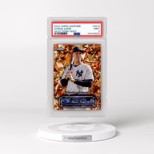 2024 Topps Chrome Sapphire Sapphire Selections #SS10 Aaron Judge - Gold (PSA 9 MINT)