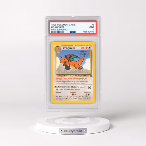 1999 Pokémon Game Movie #5 Dragonite - Movie Promo (PSA 9 MINT)