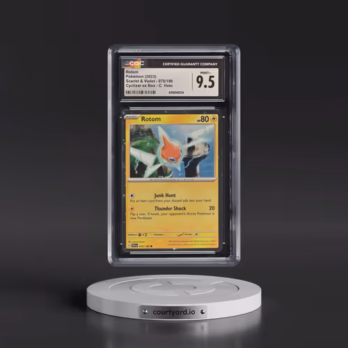 2023 Scarlet & Violet #070/198 Rotom - Cyclizar ex Box Cosmos Holo (C. Holo) (CGC 9.5 MINT+)