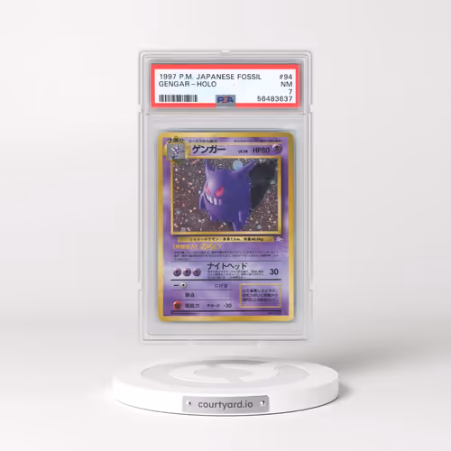 1997 Pokémon Fossil #94 Gengar - Holo (PSA 7 NM)