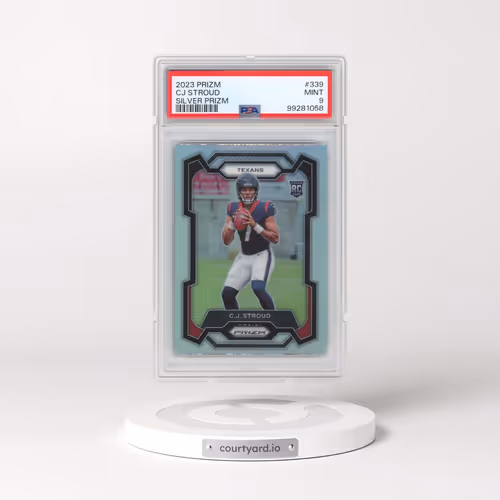 2023 Panini Prizm #339 CJ Stroud - Silver Prizm (PSA 9 MINT)